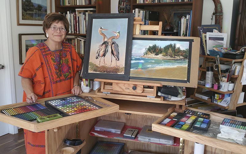 Julie Smith in her Ojai Studio